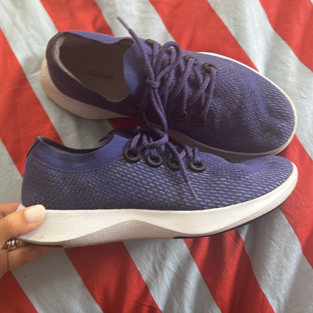 🪅Allbirds Tree Dasher Women’s washable athletic shoes Sz 11 blue - Picture 2 of 7